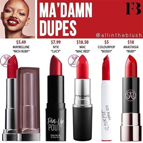 fenty red lipstick dupe